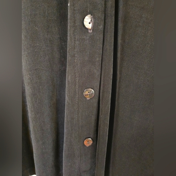 Vintage Bill Blass Women's Size 3 Black Dress Button Down Short Sleeve Collared - Picture 4 of 4